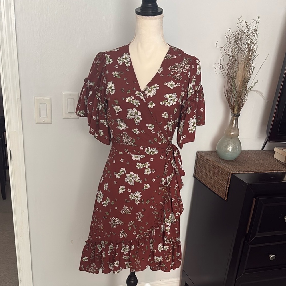 Fun and flattering wrap dress